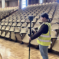 Лазерное 3D сканирование Воронежского концертного зала